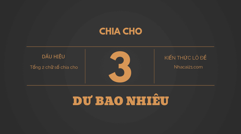 Dàn đề chia hết cho 3, chia 3 dư 1, chia 3 dư 2 là gì, gồm những số nào